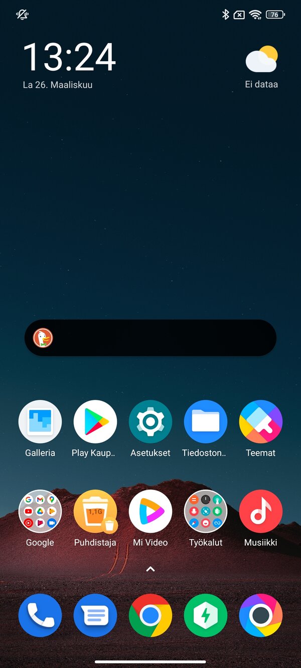 Poco X4 Pro 5G kyttliittymn kuvia