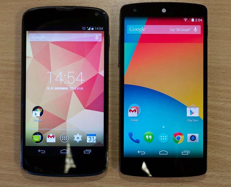 Nexus 5 näyttö